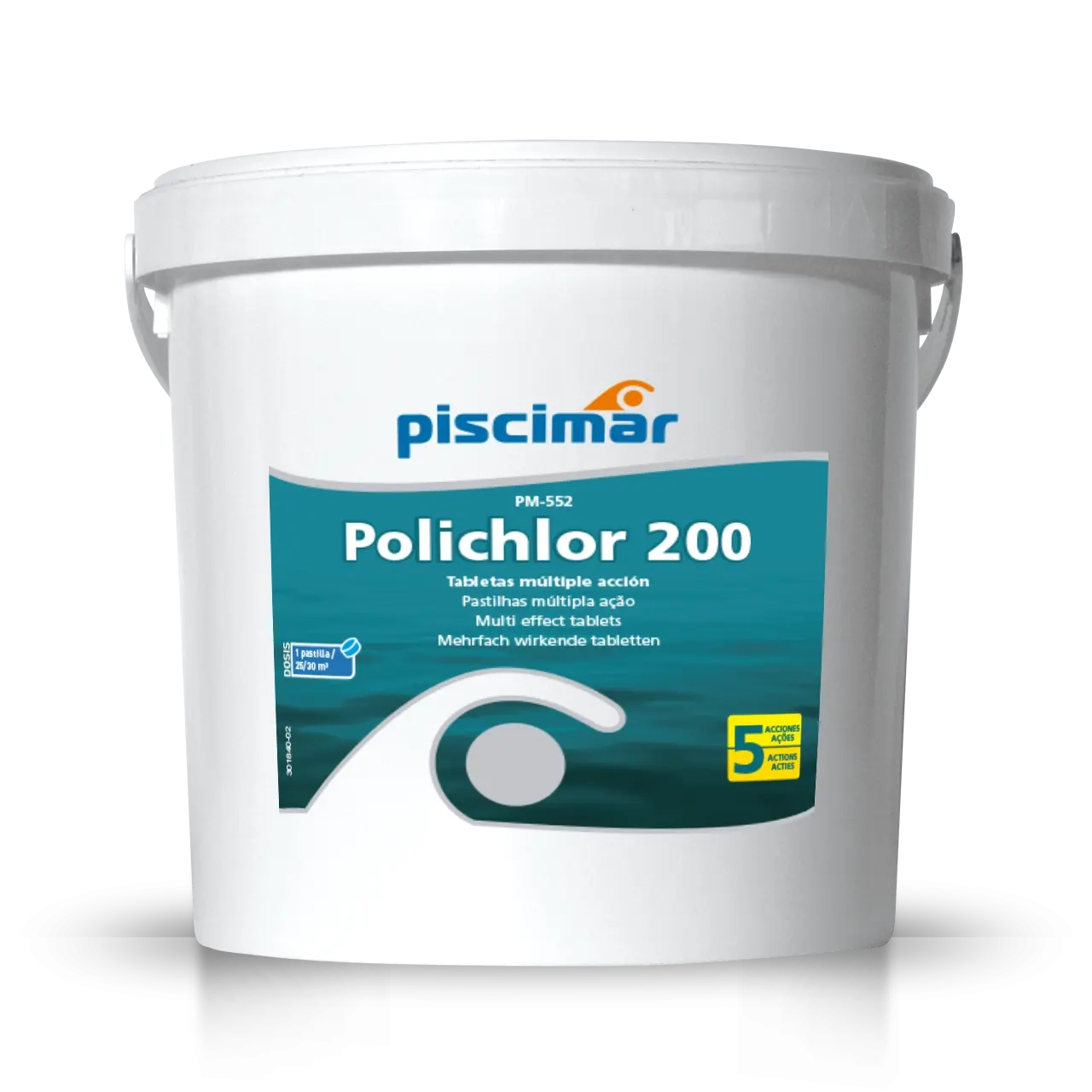 PM-552 POLICLOR 200 - Pastilha Multi ação 5 em 1