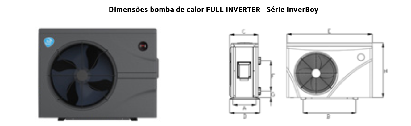 Bomba de calor - Série InverBoy (0 a 43ºC/COP - até 11)