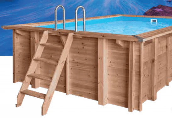 Piscina Elevada/Enterrada - Madeira - Niagara 5,02x3,22x1,06 m