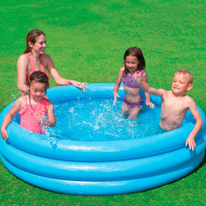 Piscina insuflável azul 2 anos+
