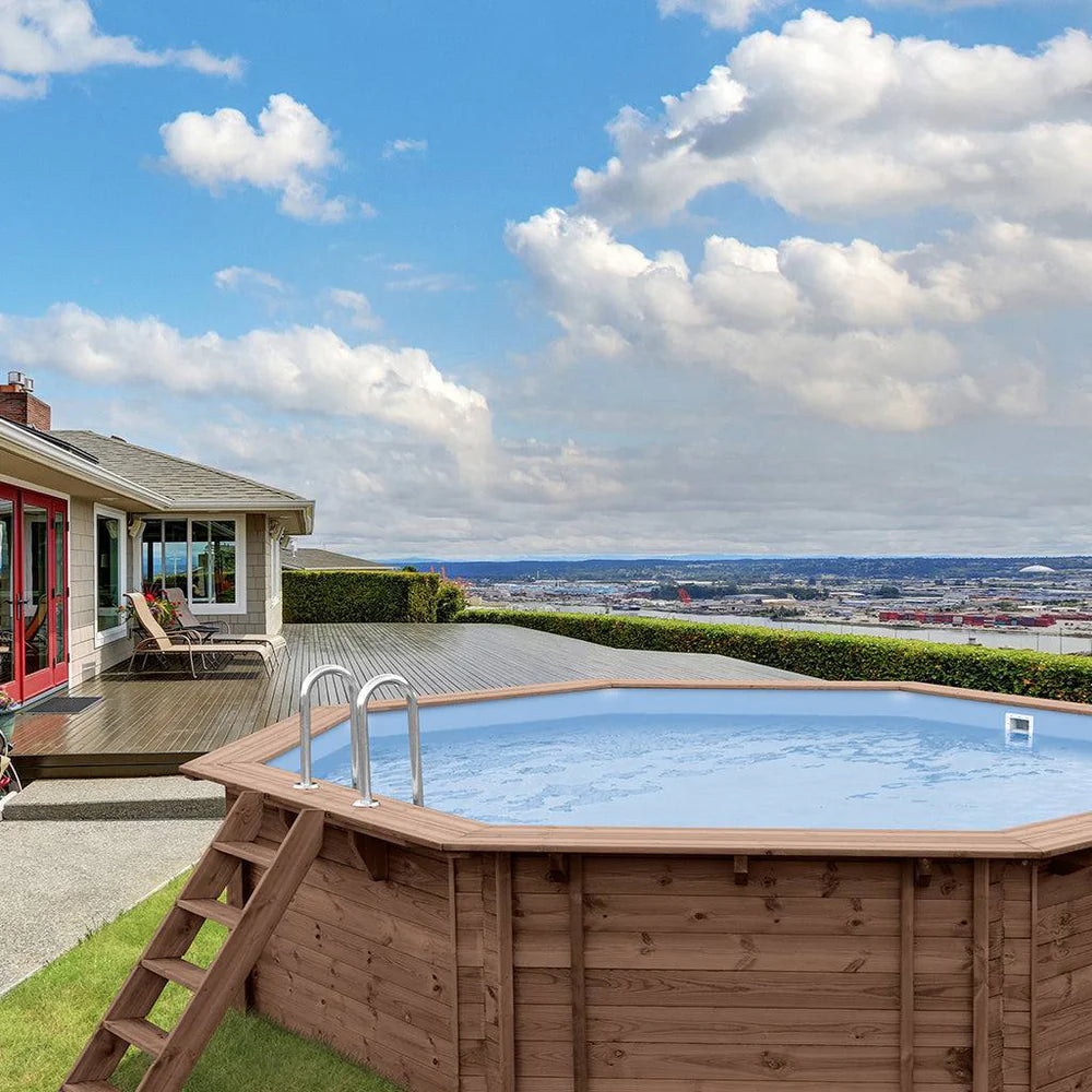 Piscina Elevada/Enterradas - Madeira - Bermuda ø5,60 m