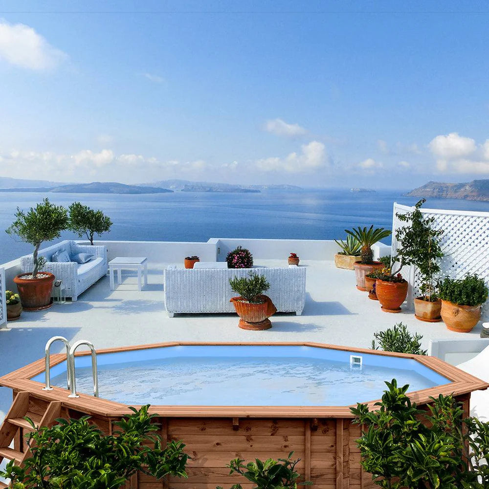 Piscina Elevada/Enterradas - Madeira - Bermuda ø5,60 m