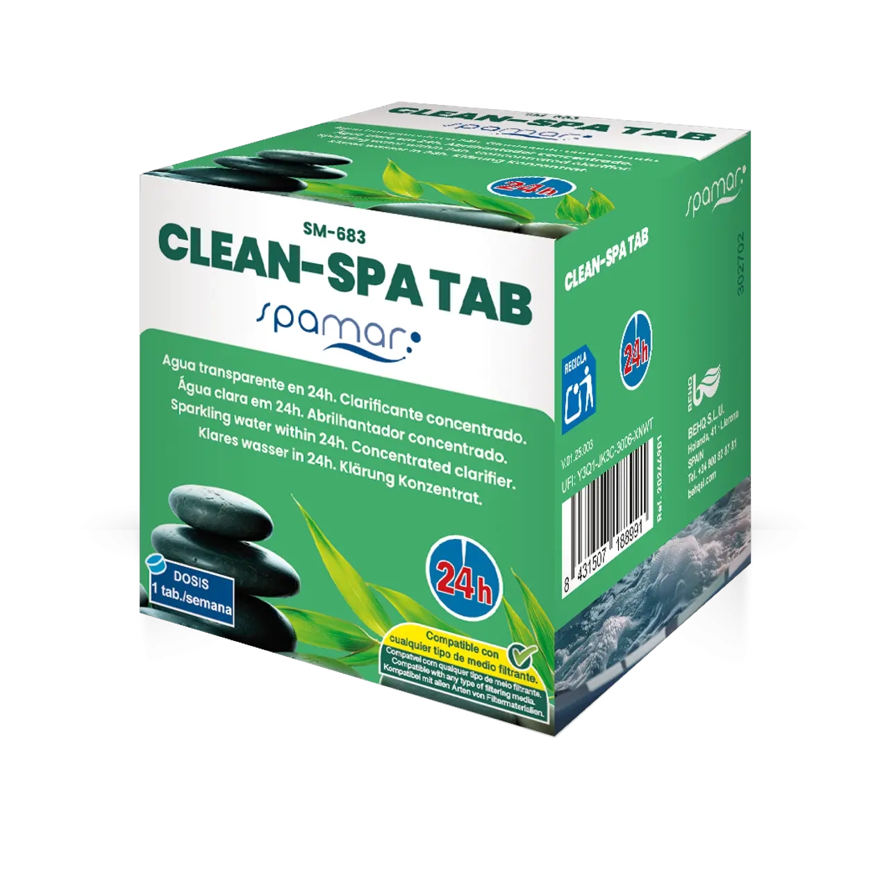 SM-683 Clean-Spa Tab (Clarificante Concentrado)
