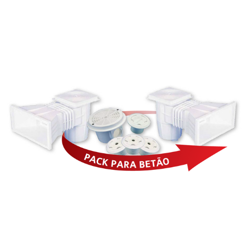 Pack de encastrar ABS - Betão