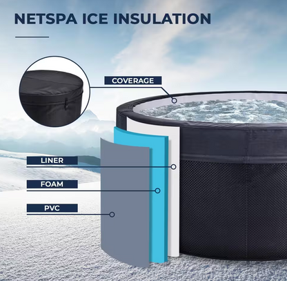 Banheira de gelo + spa para 4 pessoas - NetSpa Ice Vita - multifunções - 3kW