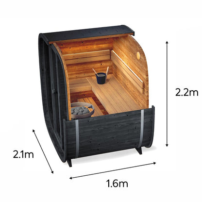 Sauna de Exterior Cubo Onyxia