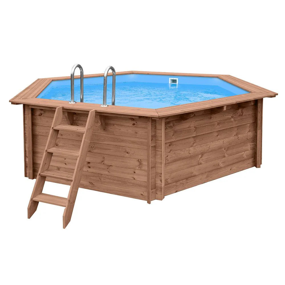 Piscina Elevada/Enterradas - Madeira (Redonda) - Riviera ø4,34 m