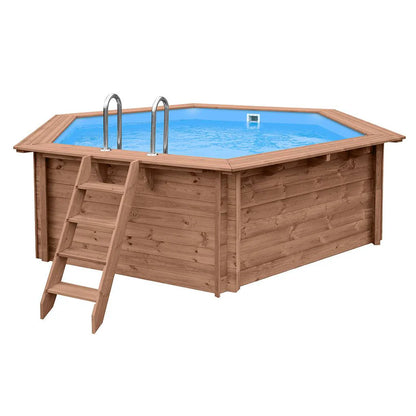 Piscina Elevada/Enterradas - Madeira (Redonda) - Riviera ø4,34 m