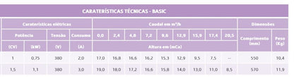 Bomba de filtração Série Basic